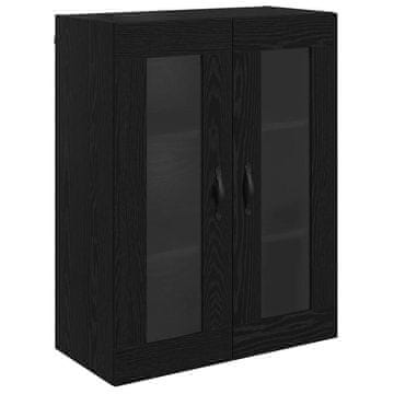 Vidaxl Stenska omara Črna Orehovina 69,5 x 34 x 90 cm