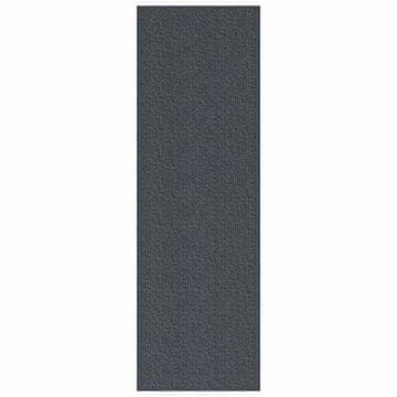 Vidaxl Preproga za tek Siva 80 x 400 cm blago