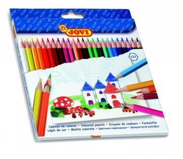 JOVI lesene barvice 24 kosov