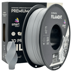 Smart Print 5x PLA Siva Filament 1.75 mm - Smart Print Biološko Razgradljiv PLA (1kg Kolut)