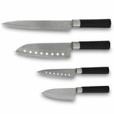Cecotec Set nožev Cecotec Santoku Črna Nerjaveče jeklo Ogljikova Vlakna (4 pcs)