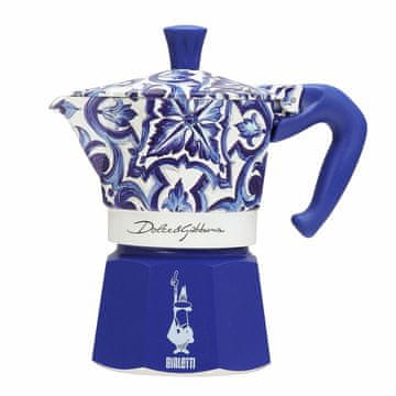 BIALETTI Italijanski Kuhalnik za Kavo Bialetti MOKA D&G BLU MEDIT. 3T Modra Aluminij 3 Cești