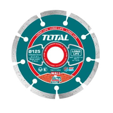 Total One-Stop Tools Diamantna rezalna plošča 125mm / INDUSTRIAL (TAC111254)
