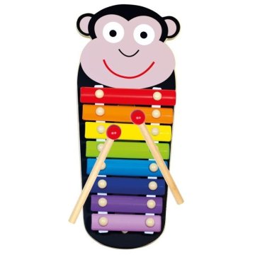 Bino Kovinski ksilofon Opica 32cm