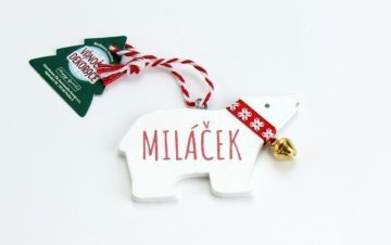 Božična dekoracija polarni medved BABY