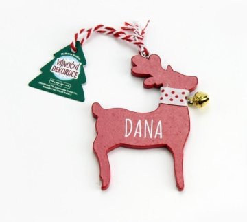 Božična dekoracija rdeči severni jelen DANA