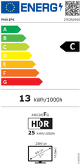 Philips 27E2N2500 monitor, QHD, IPS, 120Hz