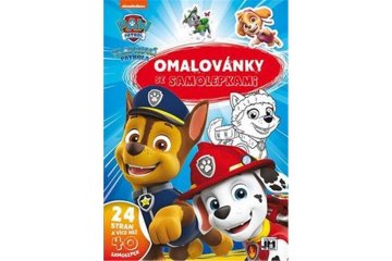 Jiri Models Pobarvanka z nalepkami A4 Paw Patrol 21x30cm