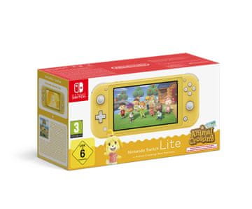 Nintendo Switch Lite konzola, rumena + Animal Crossing: New Horizons