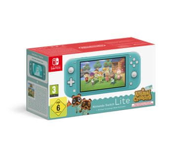 Nintendo Switch Lite konzola, turkizna + Animal Crossing: New Horizons