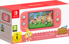 Nintendo Switch Lite konzola, rdeča + Animal Crossing: New Horizons
