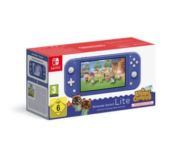 Nintendo Switch Lite konzola, modra + Animal Crossing: New Horizons