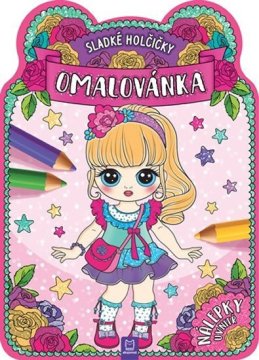 Sladke deklice - pobarvanka