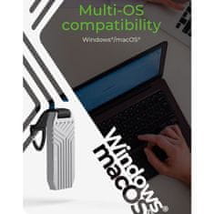 IcyBox IB-1919M-C42 USB4 Gen 3x2 ohišje za M.2 NVMe SSD