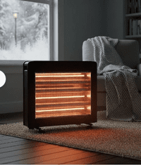 Rosberg Grelec halogenski ROSBERG 1200W - 2400W, varnostno stikalo, črne barve