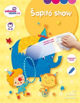 Zabavna učna praskalnica z nalepkami - Shapito show 4-6 let