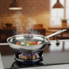 ILSA AX Active inox ponev vok 28cm Anti-Scratch Power / 1-ročaj / indukcija