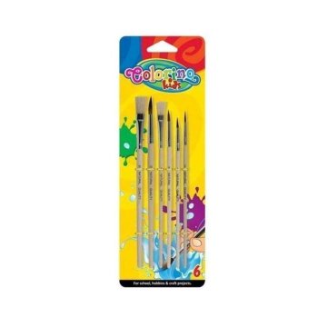 Colorino Komplet čopičev mešanica vrst in velikosti 6 kosov