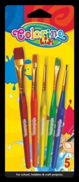 Colorino Komplet čopičev - mešanica 5 velikosti in barv