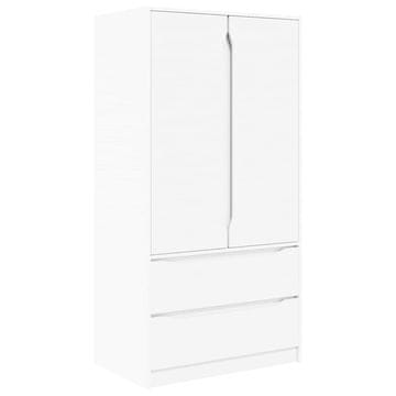 Vidaxl Garderobna omara Bela 79,5 x 49 x 156 cm Konstruirano leseno