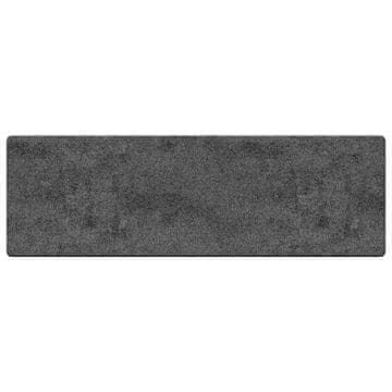 Vidaxl Preproga za tek Siva 80 x 400 cm 100% polipropilenski tuf