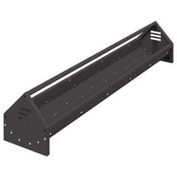 Vidaxl Krmilna posoda za kokoši Črna 108 x 20,5 x 20 cm