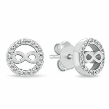 Brilio Silver Srebrni kamni Infinity s cirkoni EA1241W