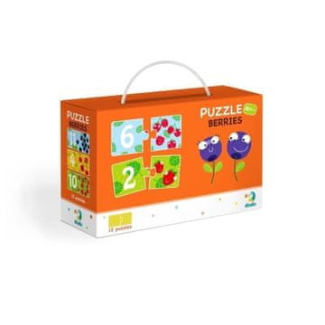 DoDo Puzzle Duo Številke Hrošči 12x2 kosov