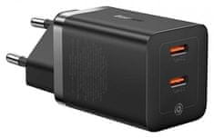 GaN4 hišni polnilec, 40W, 2x USB-C, črn (CCGP180101)