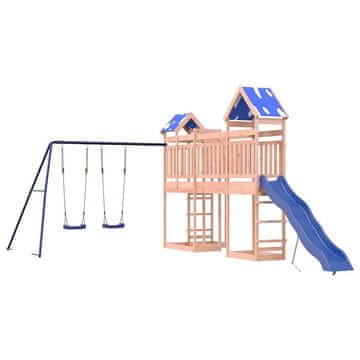 Vidaxl Zunanje igralo trden les douglas