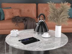 MicroConnect Razdelilnik PowerCube, 3 vtičnice brezžično, 2 USB-A, 1 USB-C, 1,5m, bel