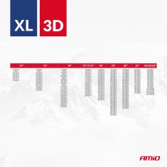 AMIO Tekstilne snežne verige 3D XL 2 kosa