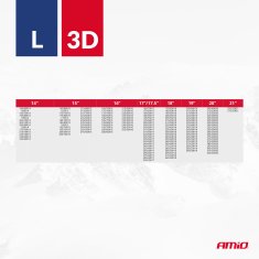 AMIO Tekstilne snežne verige 3D L 2 kosa