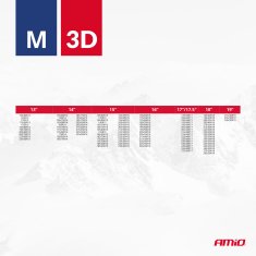 AMIO Tekstilne snežne verige 3D M 2 kosa