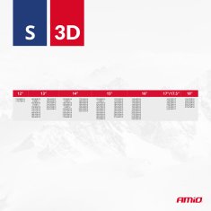 AMIO Tekstilne snežne verige 3D S 2 kosa