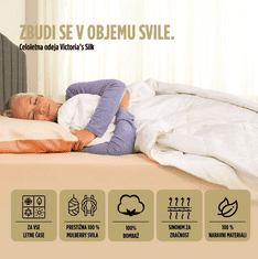 Vitapur 3-delni set vzglavnikov in odeje Vitapur Victoria Silk 200x200