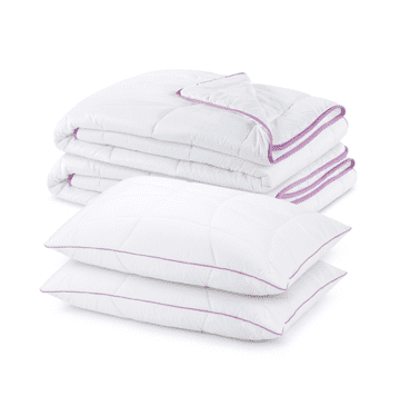 Vitapur 4-delni set vzglavnikov in odej Vitapur Lavender Provence - 140x200 cm