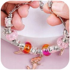 shumee KOMPLET ZA IZDELAVO ZAPESTNIC IN OGRLIC KREATIVNA DARILNA ŠKATLA USTVARJANJA