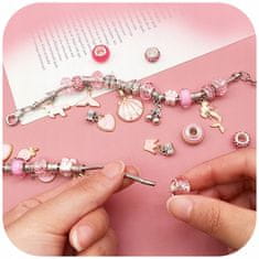 shumee KOMPLET ZA IZDELAVO ZAPESTNIC IN OGRLIC KREATIVNA DARILNA ŠKATLA USTVARJANJA