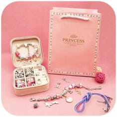 shumee KOMPLET ZA IZDELAVO ZAPESTNIC IN OGRLIC KREATIVNA DARILNA ŠKATLA USTVARJANJA