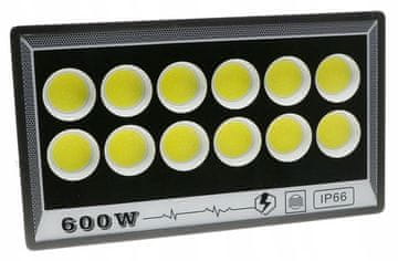 Gardenico MOČNA SVETILKA ZA GARAŽO, VRT, FASADO, 600 W, IP66, TRAJNA ZAŠČITA, COB LED DIODE