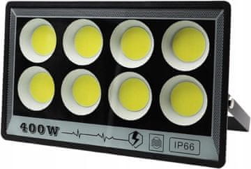 Gardenico MOČNA SVETILKA ZA GARAŽO, VRT, FASADO, 400 W, IP66, TRAJNA ZAŠČITA, COB LED DIODE