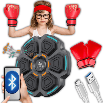 shumee Glasbeni boksarski ščit Bluetooth boksarski trener za otroške rokavice