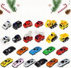 shumee Adventni koledar za otroke Avtomobili Avtomobili Igrače Avtomobilčki Darilo