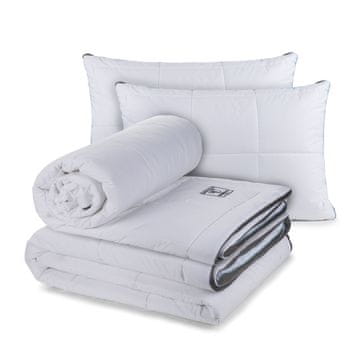 4-delni set vzglavnikov in odej Vitapur Memosilver Premium - 140x200