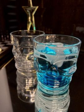 shumee LUXITO kozarec za viski z motivom lobanje 290 ml