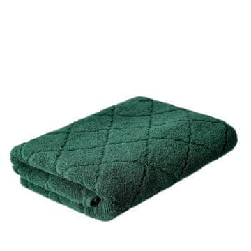 shumee Brisača SAMINE Bombažno zelena z maroško deteljo 70x130 cm 997536