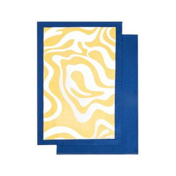 shumee Komplet kuhinjskih krp BARVNI MOSAIC vzorec + vafelj 2*45x65 cm 740978