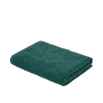 shumee Brisača ESTRELLA Bombažno zelena z listi 70x130 cm 896960