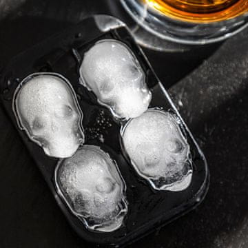 shumee Kalup ALKOHOL za led v obliki lobanje 11,5 x 9,5 cm 892948